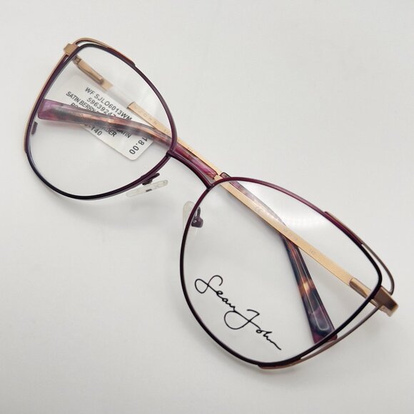 Sean John SJLO 6013 512 Eyeglass Frame Butterfly Satin Berry Rose Gold 56-18-140 main image 8